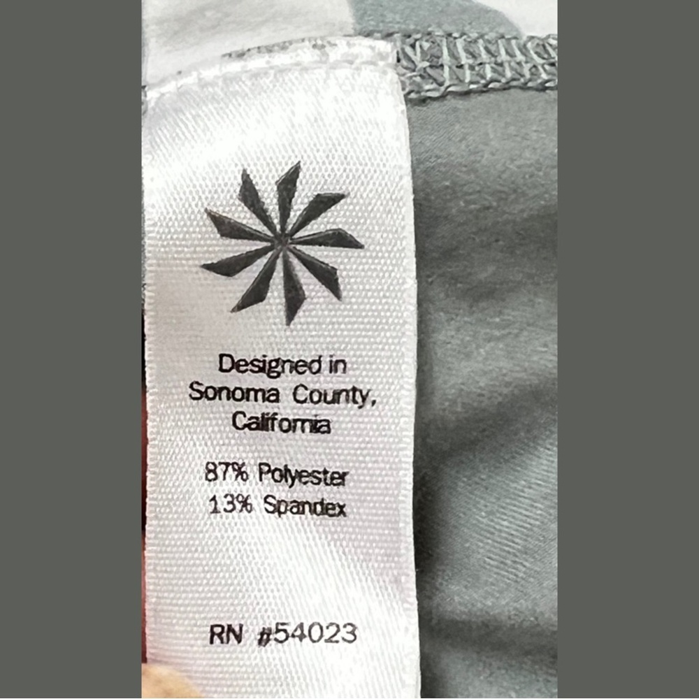 ATHLETA Active Tank in Gray and White Stripes! - Picture 5 of 6